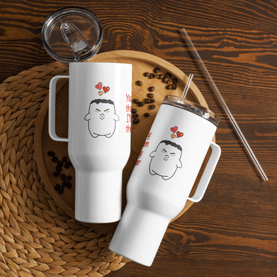 Cream & sugar travel mug