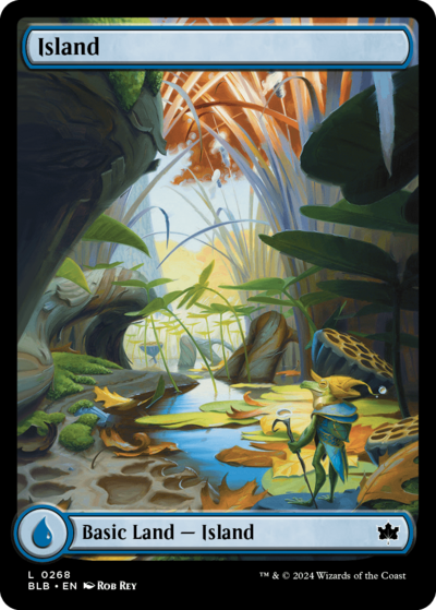 Island, Fall - Artist Proof, MTG Bloomburrow