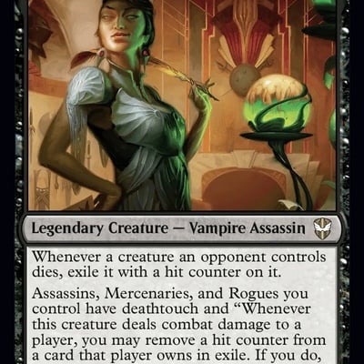 Mari, the killing quill - artist proof, mtg streets of new capenna