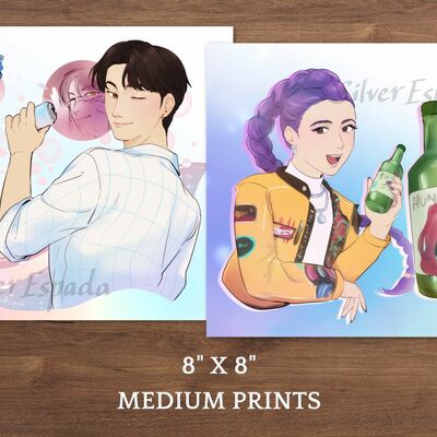 Kpdh - rumi / jinu medium prints [8" x 8"]