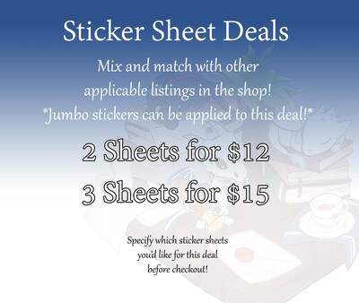 Sticker Sheet / Jumbo Sticker Deals