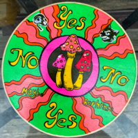 Retro hand-painted wooden pendulum board - Thumbnail 2