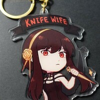 Knife Wife Acrylic Keychain - Thumbnail 2