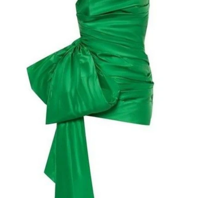 Sexy green strapless short homecoming dress