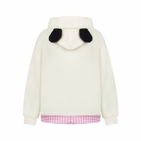Sweet and cute fun embroidered fake two-piece sweatshirt jacket - Thumbnail 1