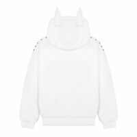American Doberman Pinscher Ears Hooded Sweatshirt Jacket - Thumbnail 2
