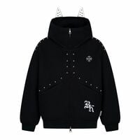American Doberman Pinscher Ears Hooded Sweatshirt Jacket - Thumbnail 5