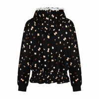 Sweet all-over printed puppy hooded sweatshirt cardigan jacket - Thumbnail 2
