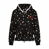 Sweet all-over printed puppy hooded sweatshirt cardigan jacket - Thumbnail 1