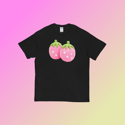 Strawberry doll t shirt black - Thumbnail 1