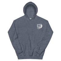 Metamelos Static Skull Hoodie  Embroidered Chest, Hourglass Tape Print - Thumbnail 29