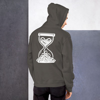 Metamelos Static Skull Hoodie  Embroidered Chest, Hourglass Tape Print - Thumbnail 1