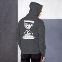 Metamelos Static Skull Hoodie  Embroidered Chest, Hourglass Tape Print - Thumbnail 3