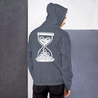 Metamelos Static Skull Hoodie  Embroidered Chest, Hourglass Tape Print - Thumbnail 5