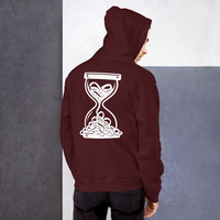 Metamelos Static Skull Hoodie  Embroidered Chest, Hourglass Tape Print - Thumbnail 7