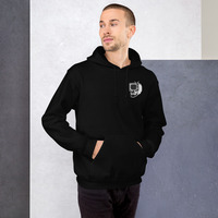 Metamelos Static Skull Hoodie  Embroidered Chest, Hourglass Tape Print - Thumbnail 48