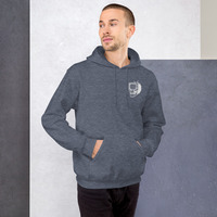 Metamelos Static Skull Hoodie  Embroidered Chest, Hourglass Tape Print - Thumbnail 53