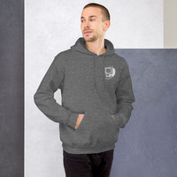 Metamelos Static Skull Hoodie  Embroidered Chest, Hourglass Tape Print - Thumbnail 59