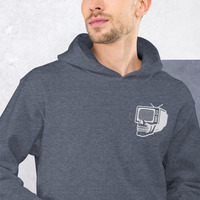 Metamelos Static Skull Hoodie  Embroidered Chest, Hourglass Tape Print - Thumbnail 17