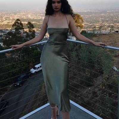 Beautiful spaghetti straps olivia green prom dresses