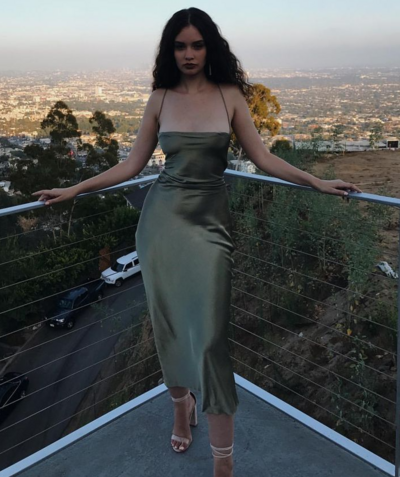 Beautiful Spaghetti Straps Olivia Green Prom Dresses