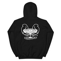 Metamelos "Drip Signal" Hoodie  Embroidered Static Skull Front, Record Pool Back Print - Thumbnail 64