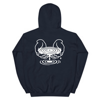 Metamelos "Drip Signal" Hoodie  Embroidered Static Skull Front, Record Pool Back Print - Thumbnail 73