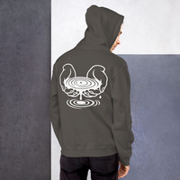 Metamelos "Drip Signal" Hoodie  Embroidered Static Skull Front, Record Pool Back Print - Thumbnail 1