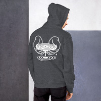 Metamelos "Drip Signal" Hoodie  Embroidered Static Skull Front, Record Pool Back Print - Thumbnail 3