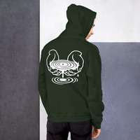 Metamelos "Drip Signal" Hoodie  Embroidered Static Skull Front, Record Pool Back Print - Thumbnail 4