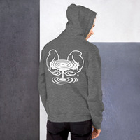 Metamelos "Drip Signal" Hoodie  Embroidered Static Skull Front, Record Pool Back Print - Thumbnail 11