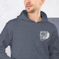 Metamelos "Drip Signal" Hoodie  Embroidered Static Skull Front, Record Pool Back Print - Thumbnail 17