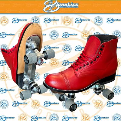 Red Stacy Baldwin "Fiberglass Wheel"Custom Skate