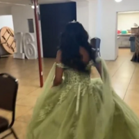 Princess A Line Green Tulle Lace Prom Dresses - Thumbnail 1