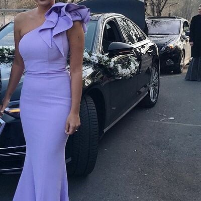 Viovet mermaid one shoulder prom dress evening formal gown