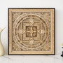 STEREOWOOD Kalachakra Mandala Multi-Layer Wall Art, Mandala Laser Cut, Rustic Home Wood Wall Art, 3D wall art,Mandala Svg,Wood Mandala-1