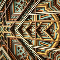 STEREOWOOD Glint Multi-Layer Wooden Wall Art, Stereoscopic 3D Decor, Living Room Decor, Bedroom Decor, Laser Cut Arts and Crafts - Thumbnail 4