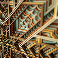 STEREOWOOD Glint Multi-Layer Wooden Wall Art, Stereoscopic 3D Decor, Living Room Decor, Bedroom Decor, Laser Cut Arts and Crafts - Thumbnail 9
