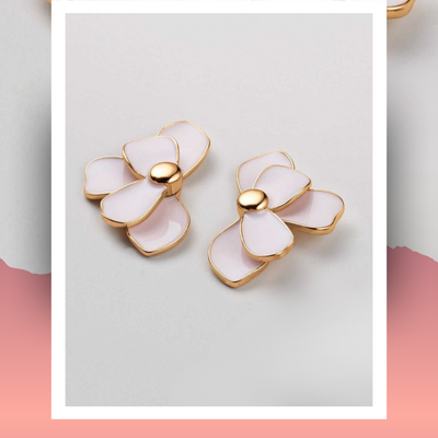 Spring petal blossom earrings - final sale