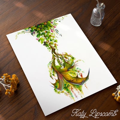 Entangled dragon - print