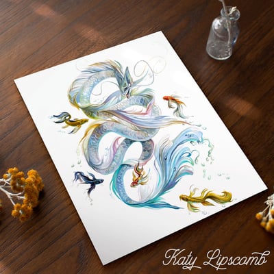 Koi dragon - print