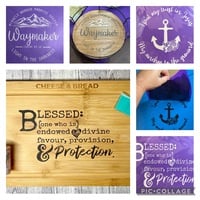 Custom-made Silkscreen Stencil, choose your size--4"x6" to 9"x11 - Thumbnail 1