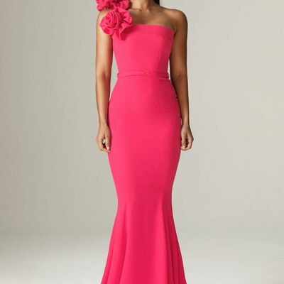 Simple mermaid satin prom dress evening formal gown - Thumbnail 2