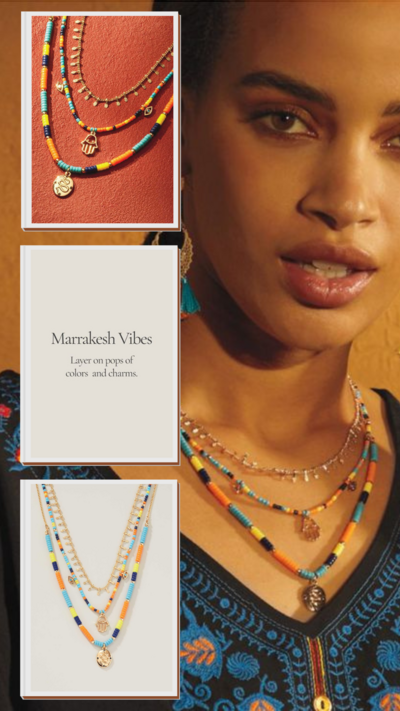 Saharan Sunset Layered Necklace - FINAL SALE