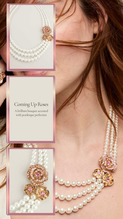 Rose Garden Pearly Necklace - FINAL SALE