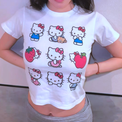 Kitty gtid baby tee