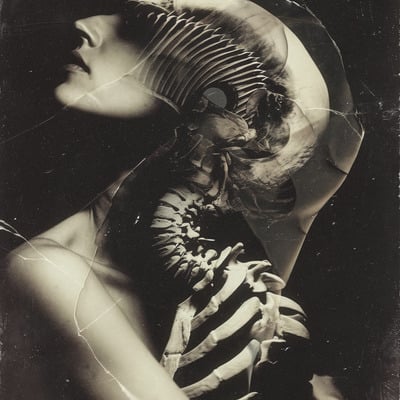 Shedding bones i - large giclée print - 16" x 20"