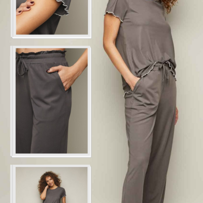 Ribbed lounge set - final sale