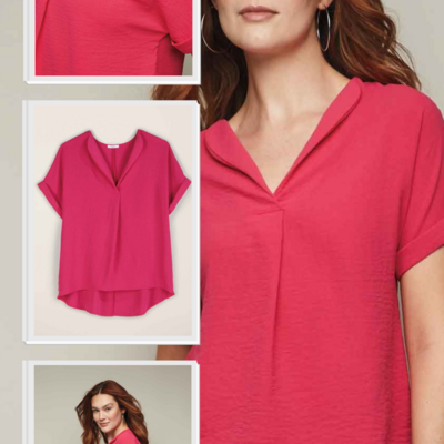 Relaxed v-neck pullover - final sale