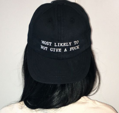 Free Shipping-MOST LIKELY NOT GIVE A F**K CAP